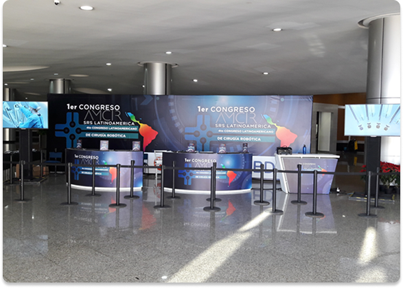 Area de registro y bienvenida del primer Congreso AMCIR SRS Latam